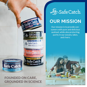 Safe Catch tuna in pantry, ready for Keto-friendly, quick meals.
