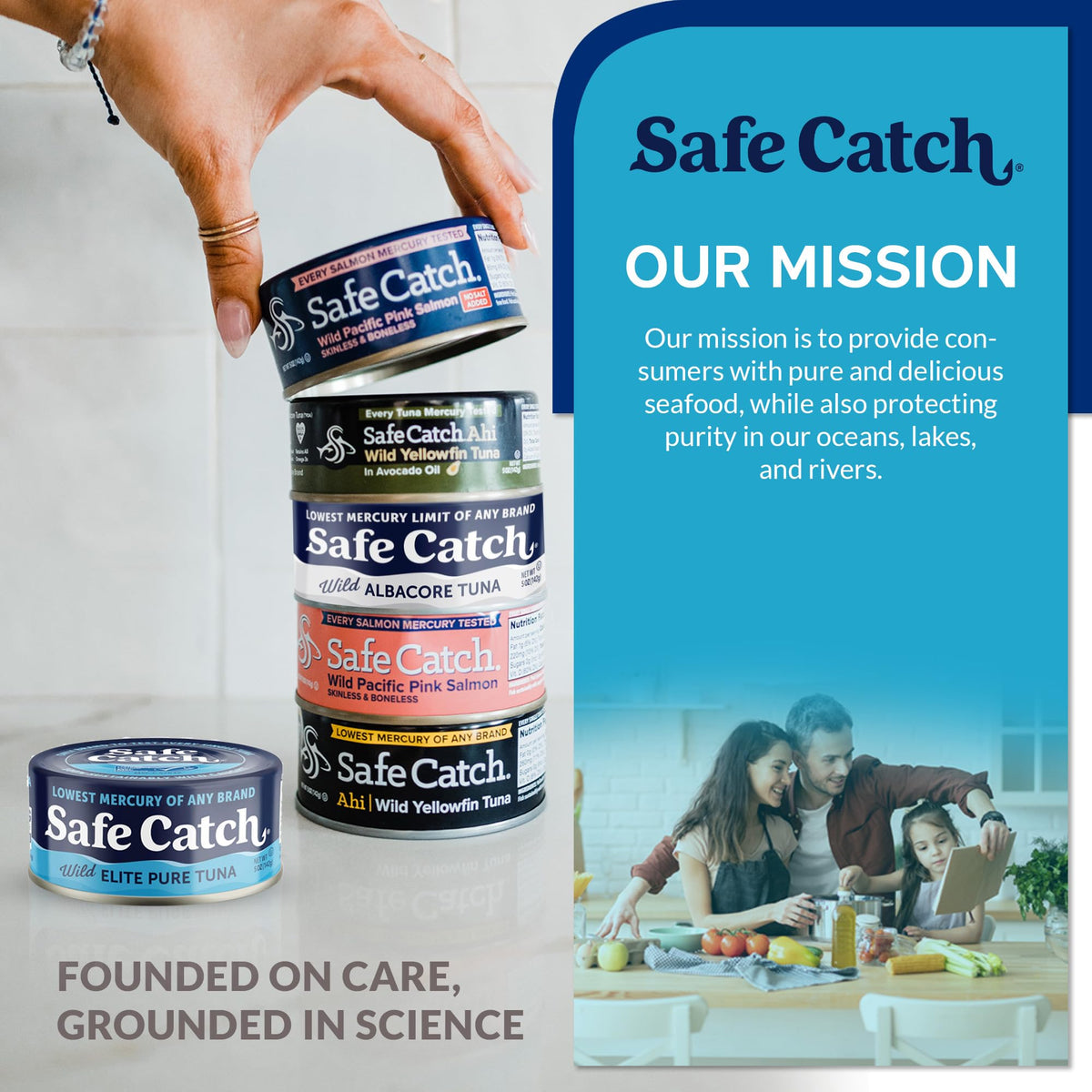 Safe Catch Tuna salad idea served on greens or toast