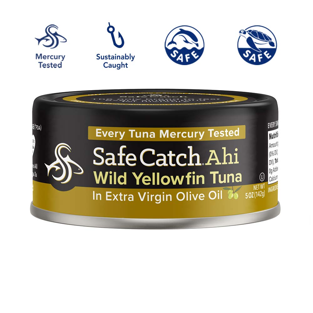 Safe Catch wild yellowfin tuna can ready to boost salads and sandwiches.