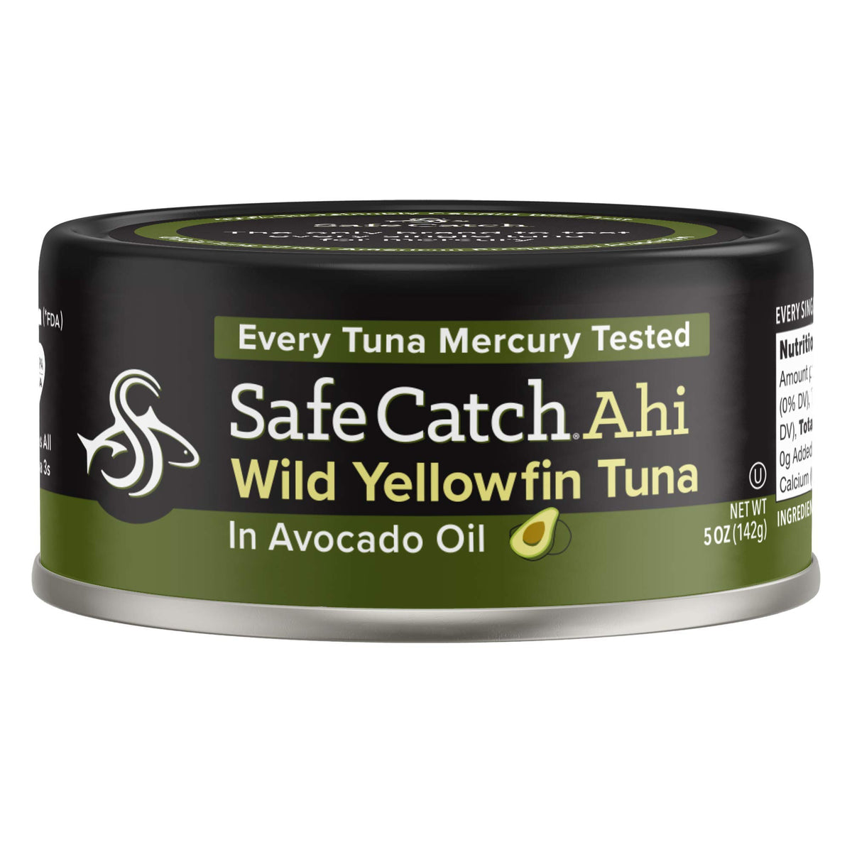 Safecatch Wild Ahi Yellowfin Tuna in avocado oil pack six, ready for quick, flavorful meals.