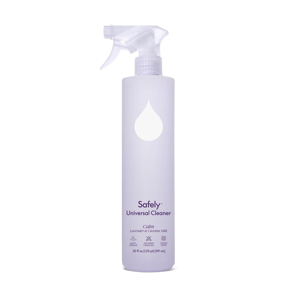 Safely Cleaner Universal Calm bottle for quick, multi-surface cleaning in daily routines.