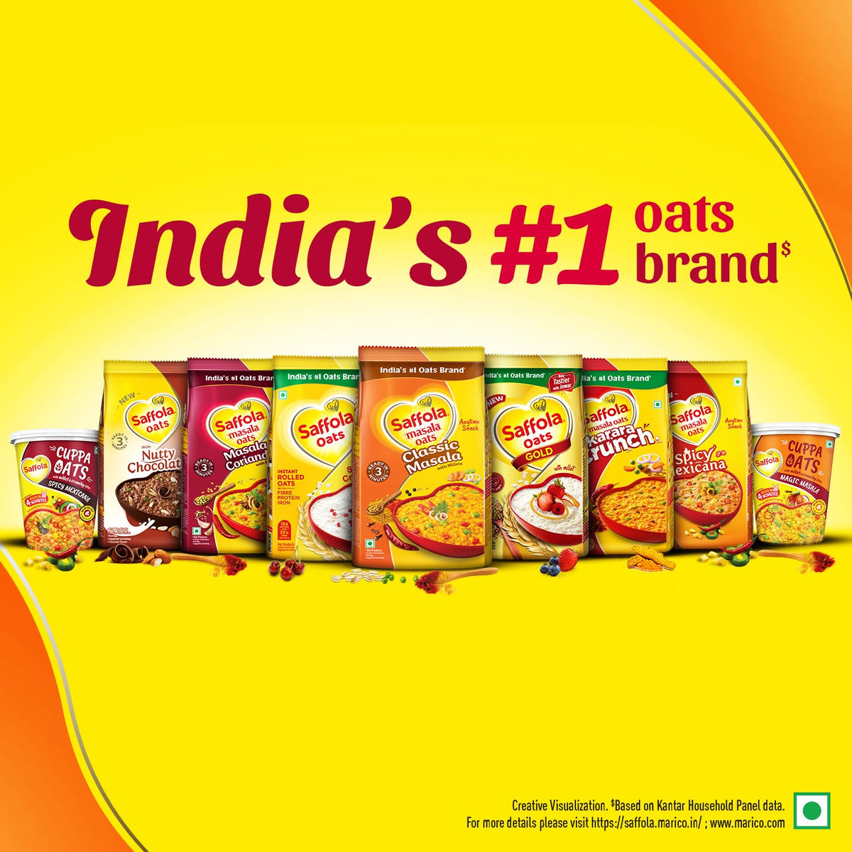 Family enjoying Saffola Masala Oats as a versatile anytime snack