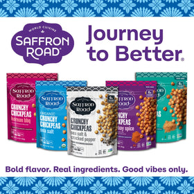 Saffron Road Chickpeas topping grain bowls and soups for texture and flavor.