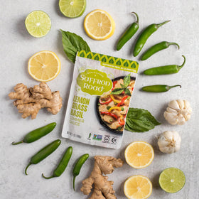 Saffron Road Simmer Sauce Coconut Curry pouch for creamy, aromatic meals.