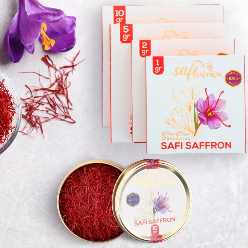 Safi saffron contains no artificial colors for pure flavor and aroma.