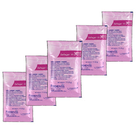 Saflager W34/70 yeast sachets for consistent lager fermentation in 10–15 L batches.