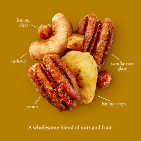 Sahale Snacks glaze close-up showing vanilla-rum coating