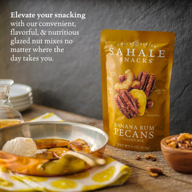 Sahale Snacks label visible: non-GMO, kosher, gluten-free