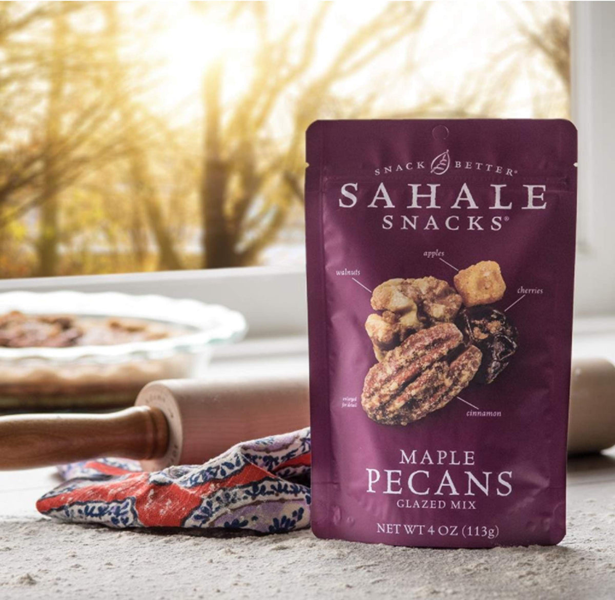 Sahale Deluxe mix with six packs—great for sharing or office snacking