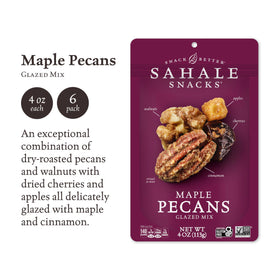 Sahale Maple Cinnamon Glaze close-up—aromatic coating enhances snacking pleasure