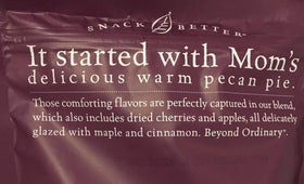 Sahale Maple Pecan Glazed Mix texture close-up with glossy coating.