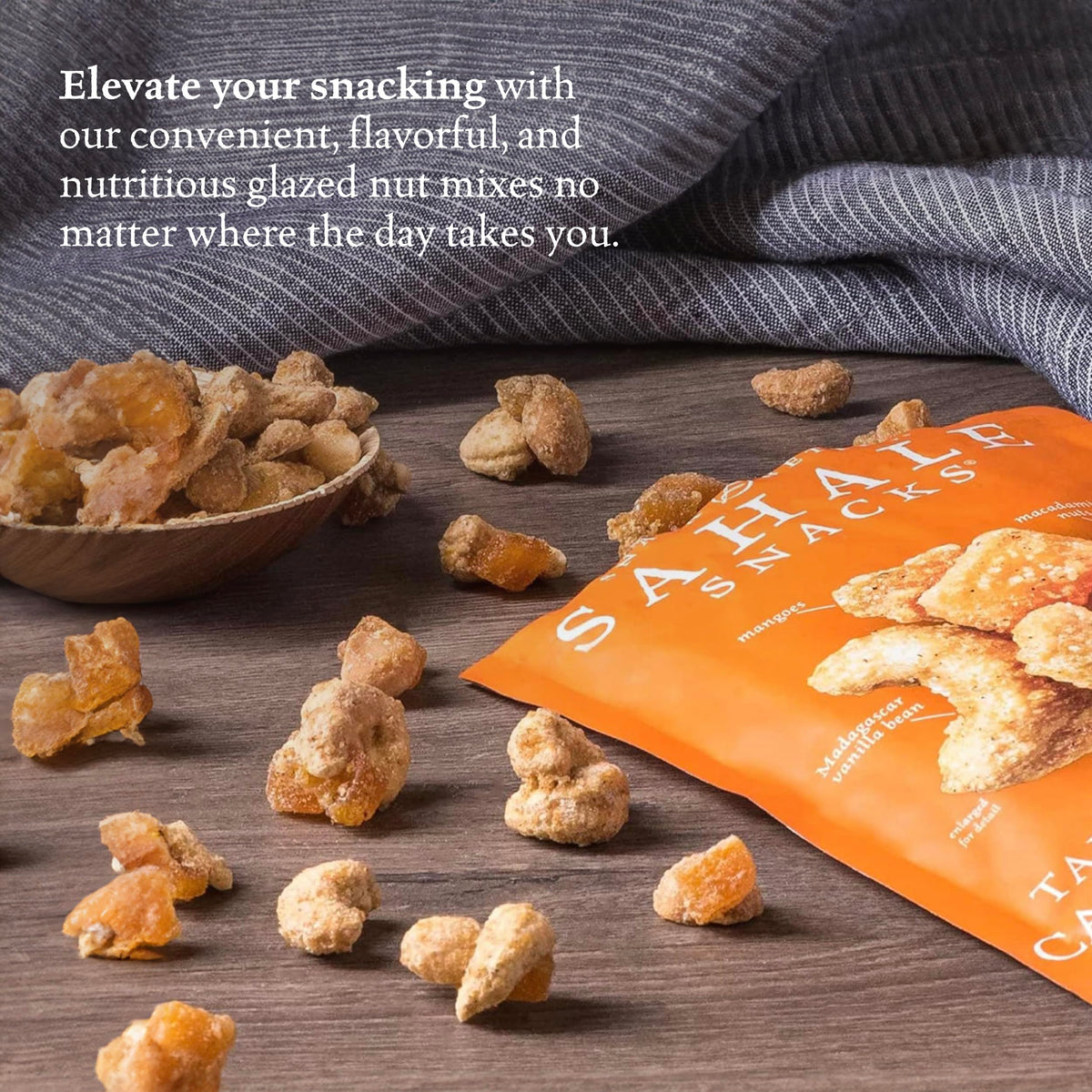 Sahale snack-on-the-go setup shows easy portion control.