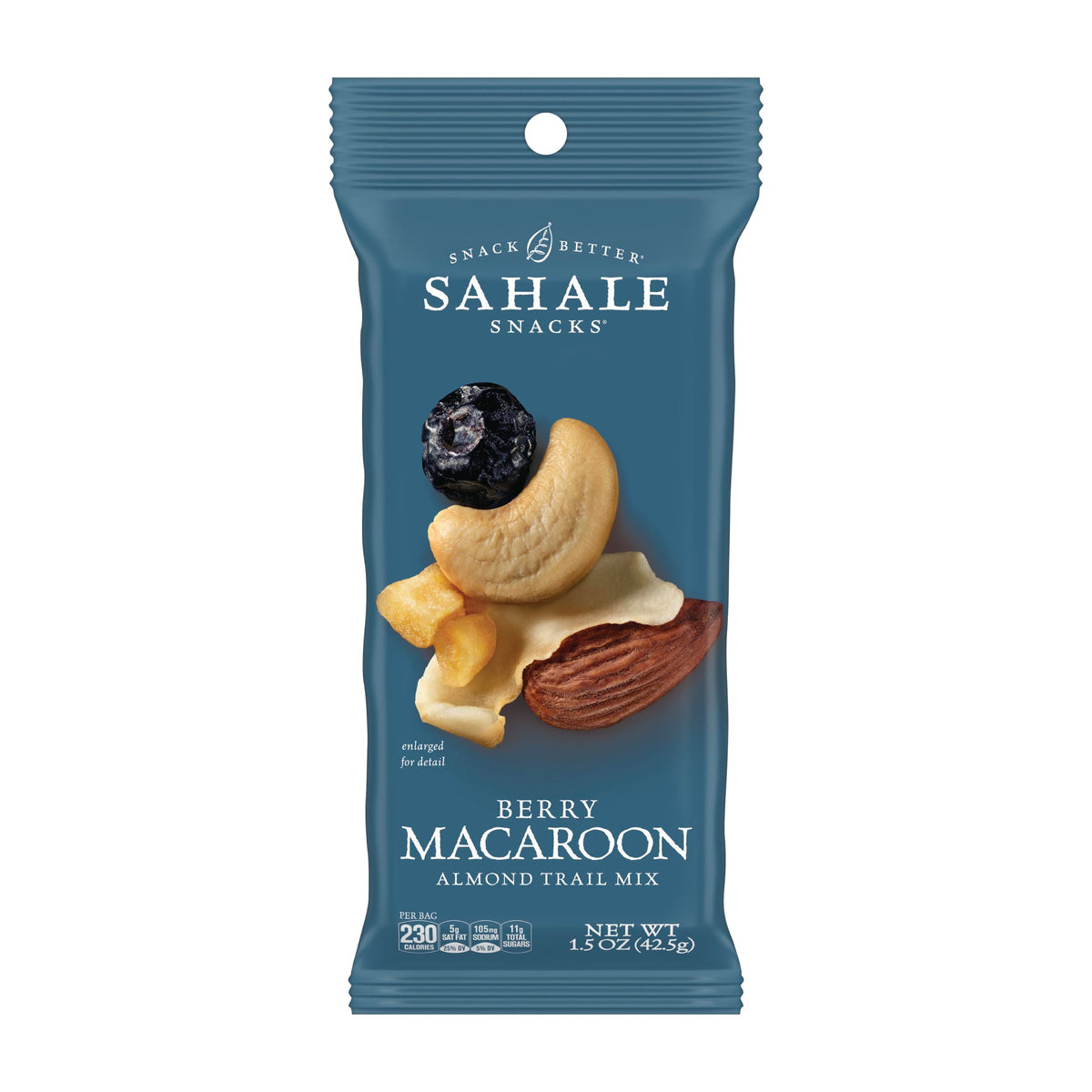 Sahale Snacks Berry Macaroon Almond Trail Mix in a grab-and-go pouch for on-the-go energy