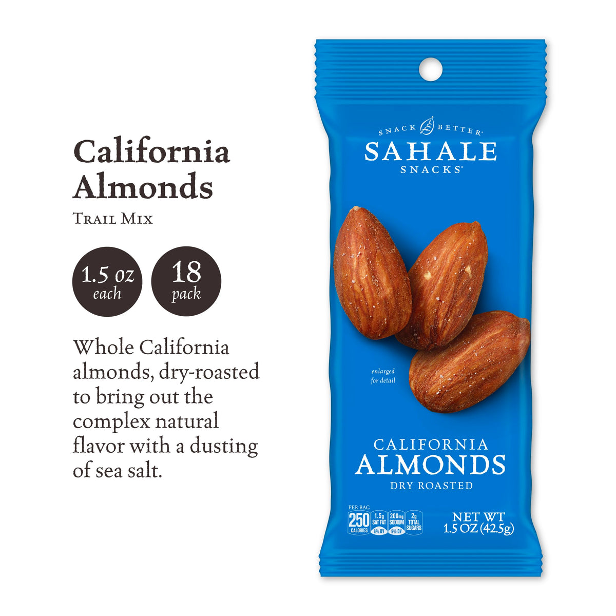Sahale Snacks almonds close-up showing crisp, roasted texture.