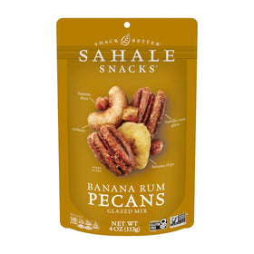 Sahale Snacks glazed mix banana-rum-pecans close-up shows rich flavor for on-the-go snacking