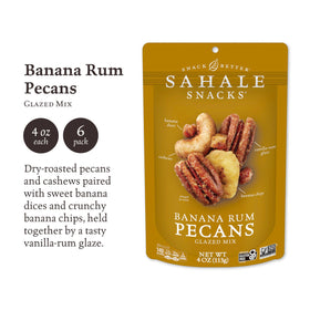 Sahale Snacks glazed mix dry-roasted-pecans-cashews close-up emphasizes crunchy texture