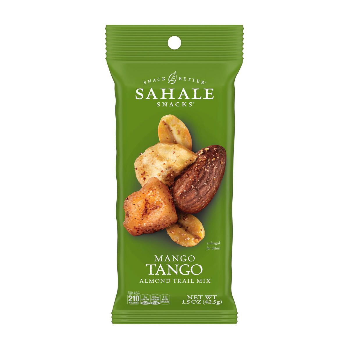 Sahale Snacks Mango Tango Almond Trail Mix hero pouch for on-the-go snacking