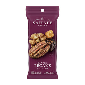 Sahale Snacks Maple Pecans Glazed Mix packaging for grab-and-go snacking