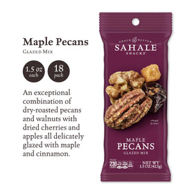 Sahale Maple Pecans Glazed Mix pecans close-up with crunchy texture