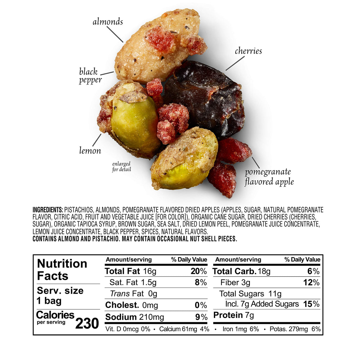 Sahale Snacks pomegranate pistachios glazed mix ideal for an elegant entertaining platter.