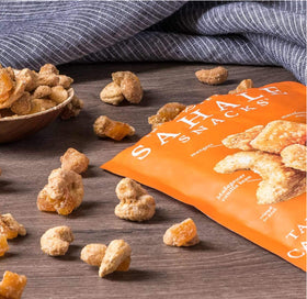 Sahale Snacks portable pouch keeps flavor fresh for travel or a quick treat.