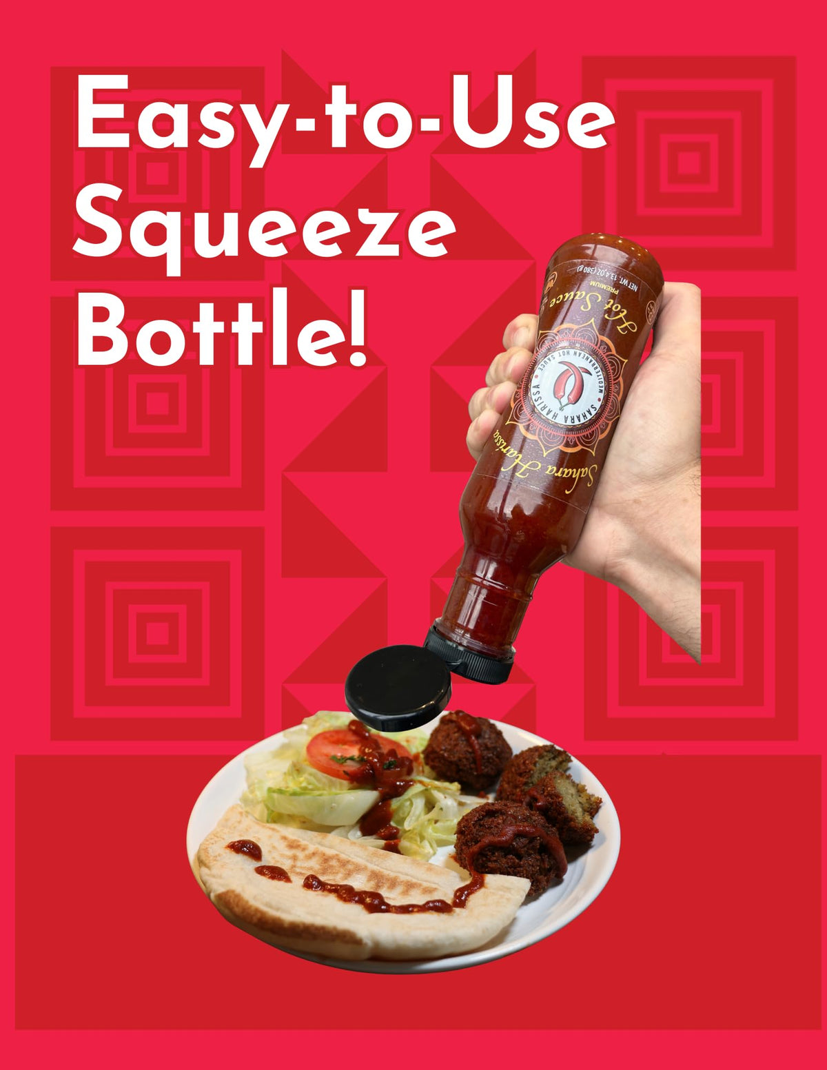 Sahara Harissa on eggs, perfect for shawarma or breakfast.