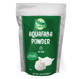 Saheli Aquafaba Powder packaging shows vegan egg replacer for baking and bartending