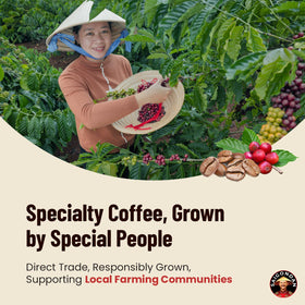 Saigondan Adventure direct trade seal indicating origin and ethical sourcing.