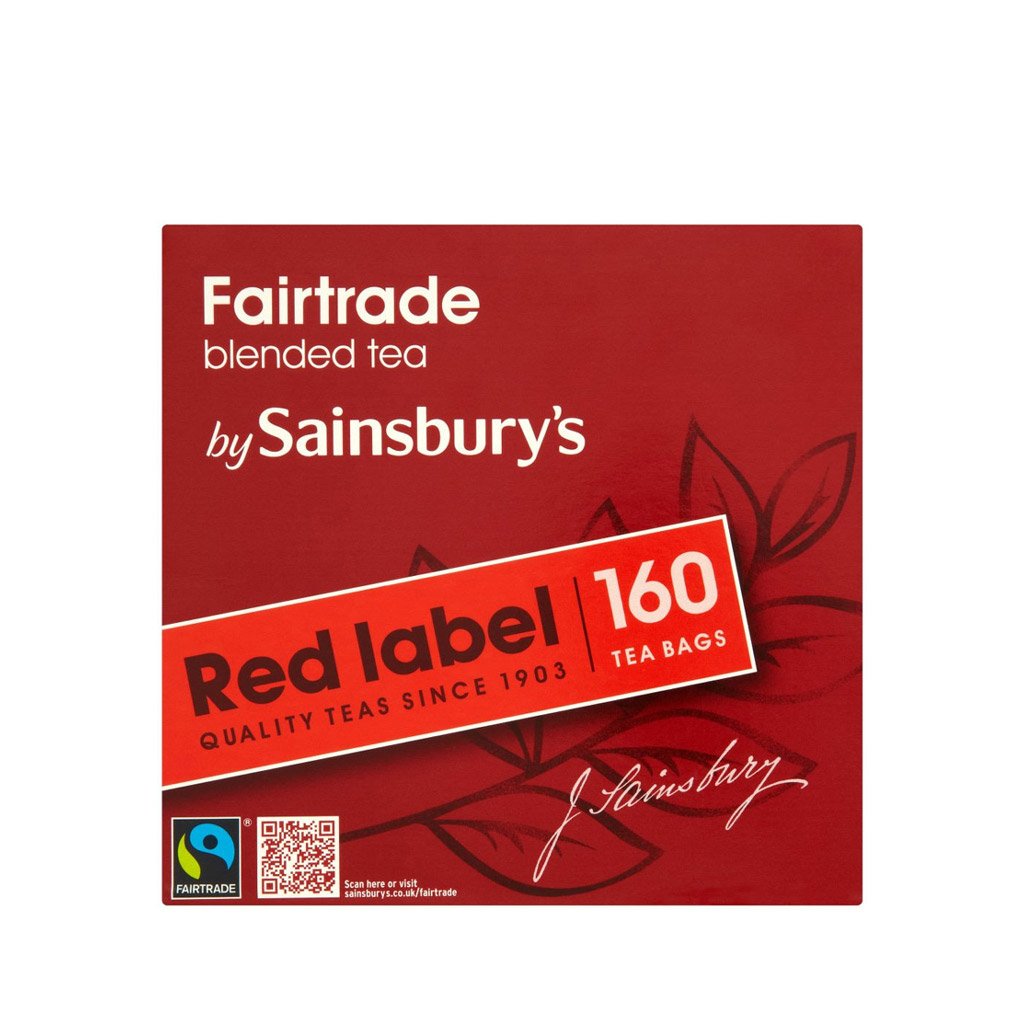 Sainsbury's Red Label Back Tea tea bags for a traditional English morning brew