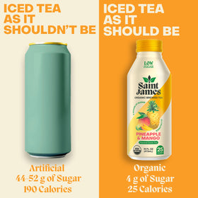 Saint James pineapple mango slices image communicates bright tropical flavor ideas and refreshment options