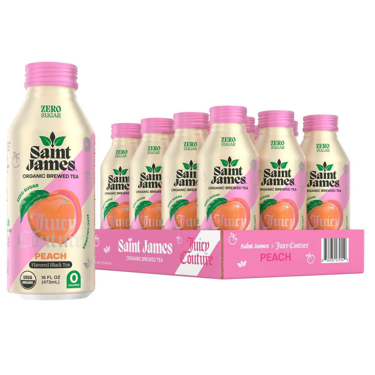 Saint James Juicy Couture Juicy Peach bottle with refreshing aroma.