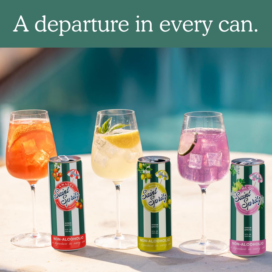 Saint Spritz 12-pack display showcases all flavors for entertaining and gifting