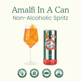 Saint Spritz Virgins real-juice-appearance glass shows natural juice and balanced sip