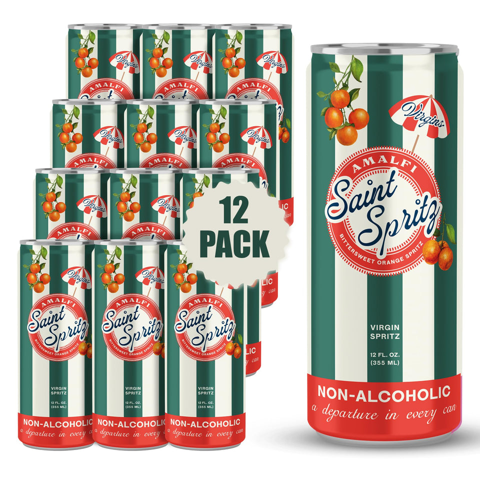 Saint Spritz Virgins Virgin Amalfi Spritz can highlighting citrus aroma and non alcoholic option