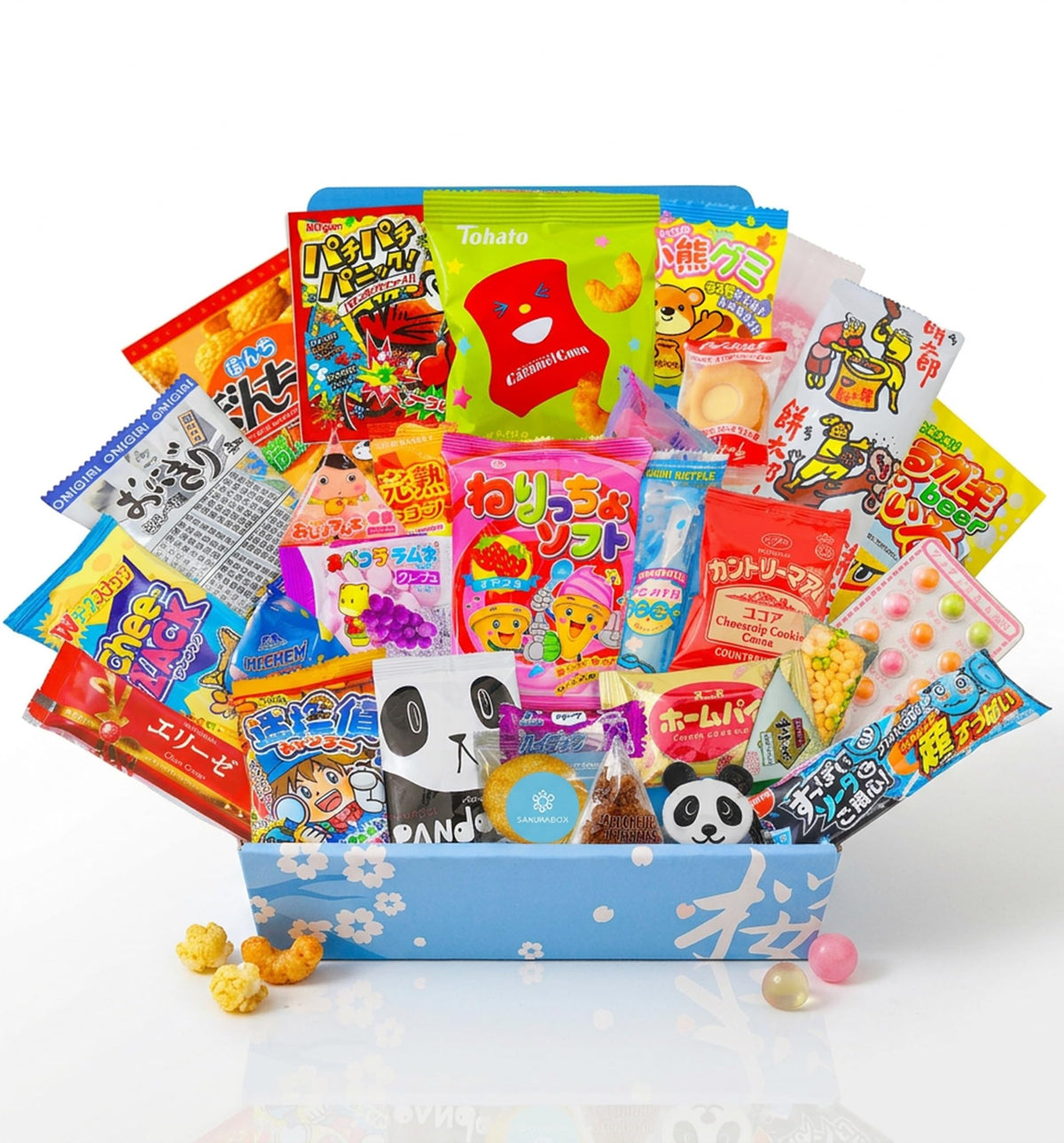 Sakura Box dagashi gift set ready for gifting