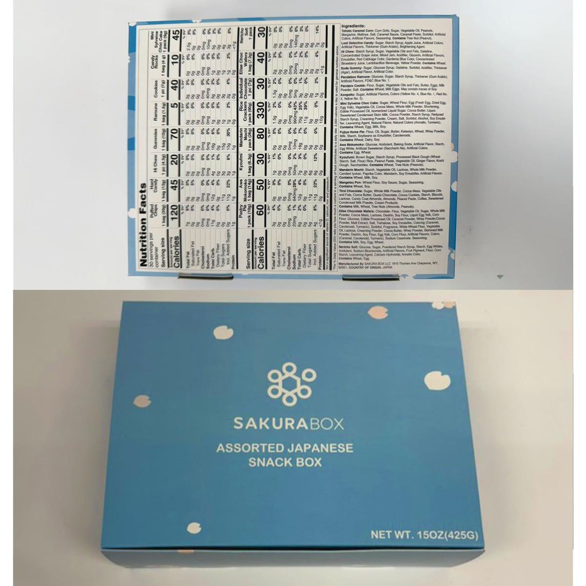 Sakura Box dagashi ideal for parties and small gifts