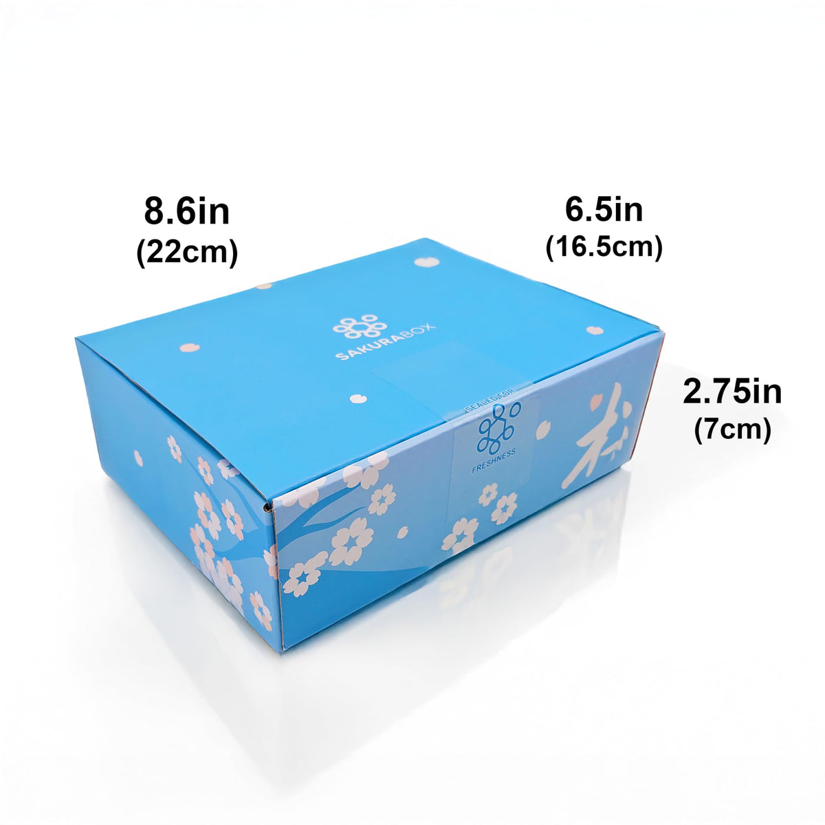 Sakura Box Okashi Share Pack wrapped items emphasize freshness and convenience.