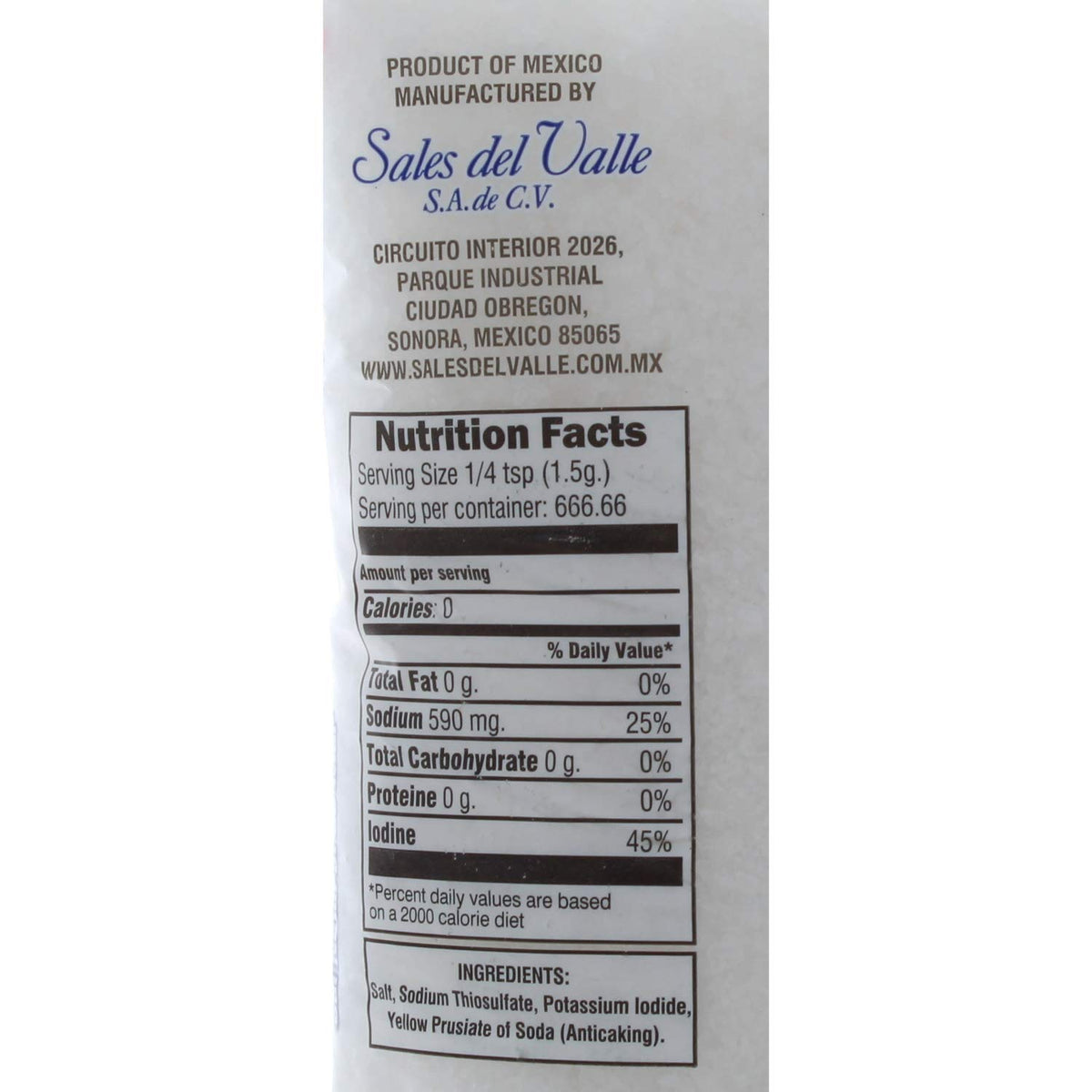 Sal Bahia iodized sea salt coarse crystals shown in a two-pack, ideal for bulk kitchen use.