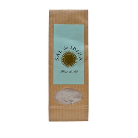 Sal de Ibiza Fleur de Sel refill 150g bag ready for gourmet use.