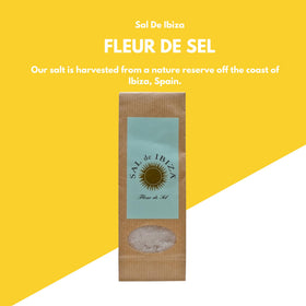 Sal de Ibiza pure natural marine salt with dozens of minerals.