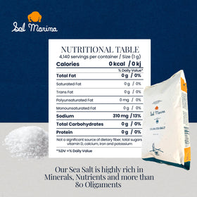 SAL MARINA LA CENTRAL 9lbs bulk packaging for home cooks and chefs.
