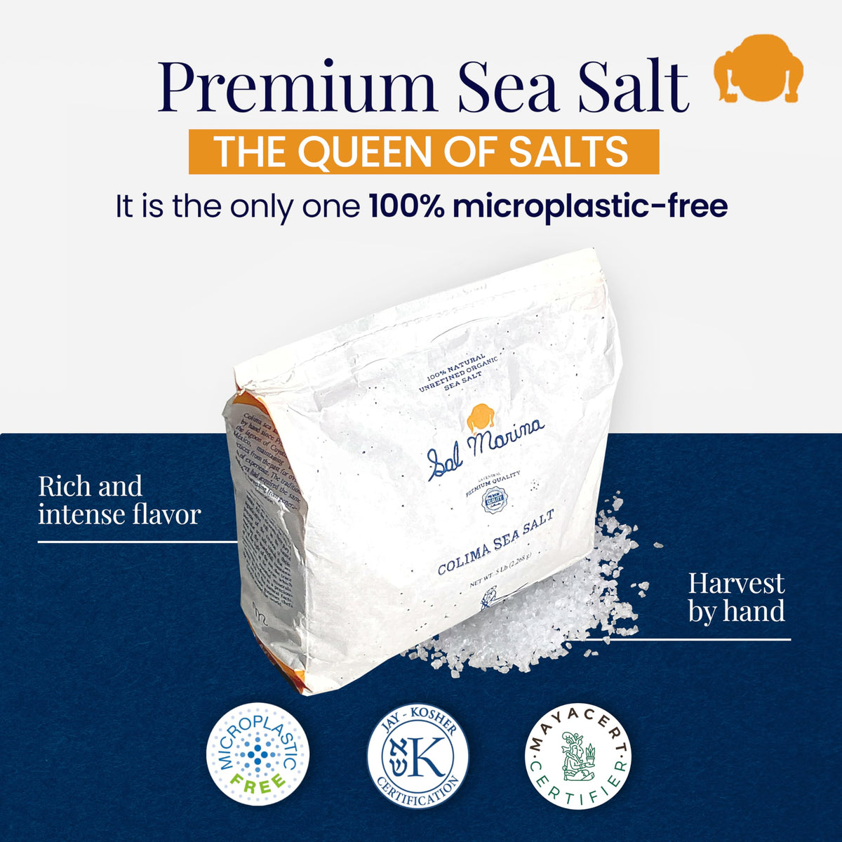 SAL MARINA LA CENTRAL hand harvested salt crystals showcase artisanal quality