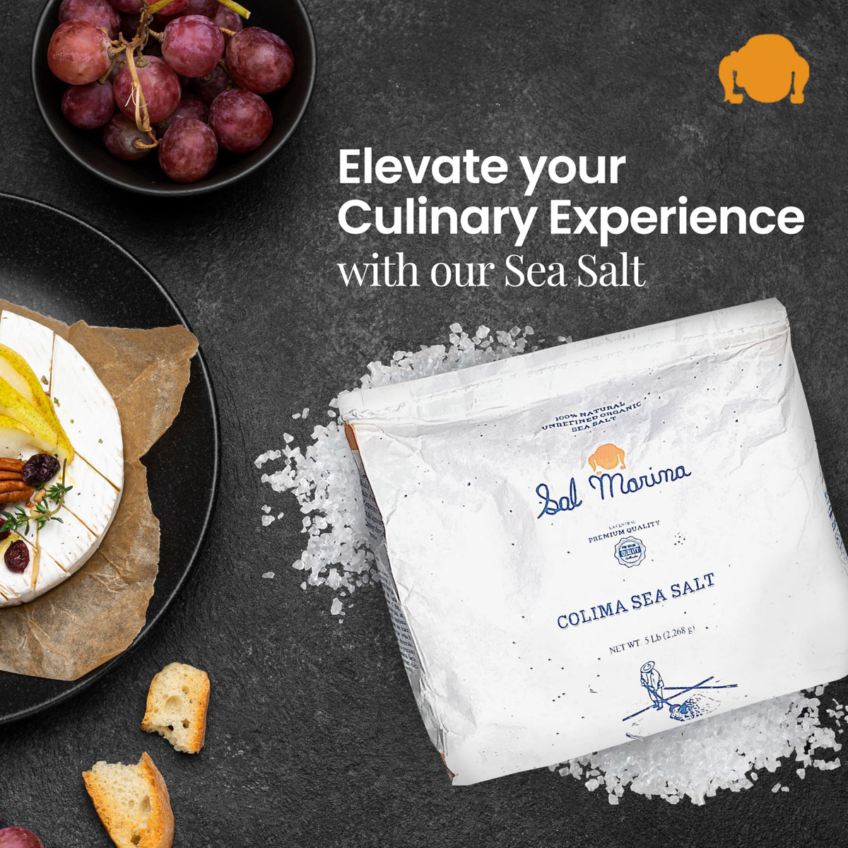 SAL MARINA LA CENTRAL pantry jar of natural sea salt