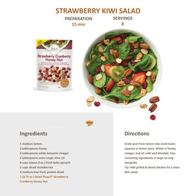 Salad Pizazz Walnuts and Almonds bring a nutty savor to meals.