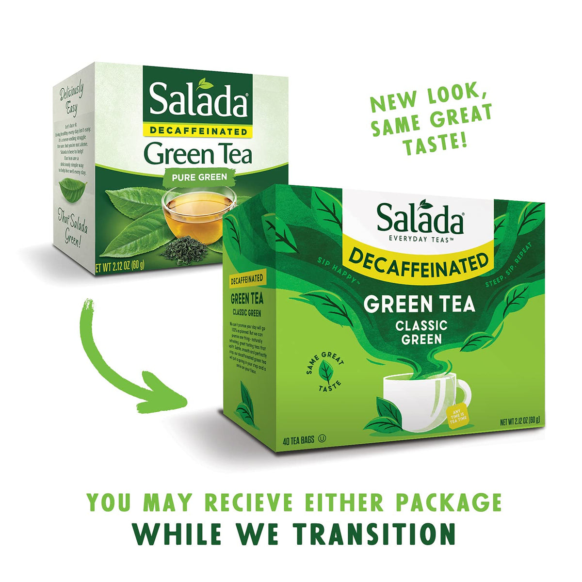 Salada decaf tea ready for refreshing cold brew.