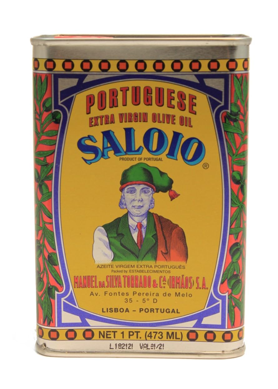 Saloio Portuguese Olive Oil bottle pour enhances fresh salads with a silky finish.