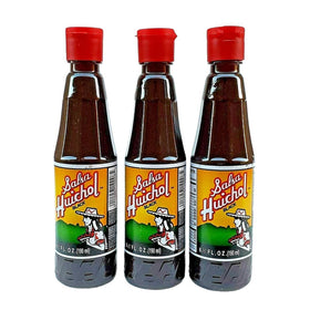 SALSA HUICHOL Negra 3 Pack packshot with three jars for quick flavor boosts.