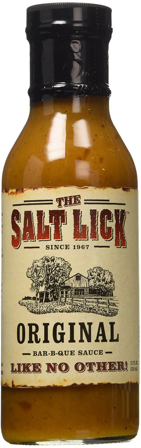Salt Lick Original BBQ Sauce bottle for grilling and marination use