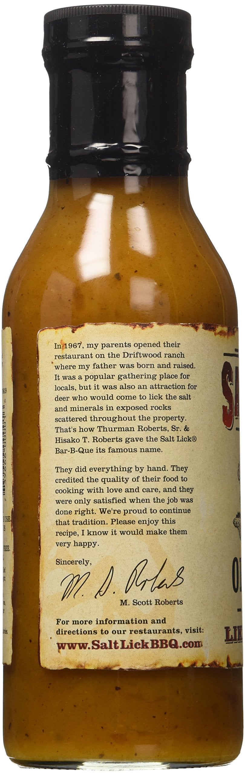 Salt Lick Original BBQ Sauce pack of three for family barbecues and gatherings