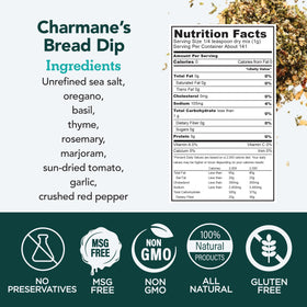 Charmane's Bread Dip with grated Parmesan pairs nicely with warm crusty bread.